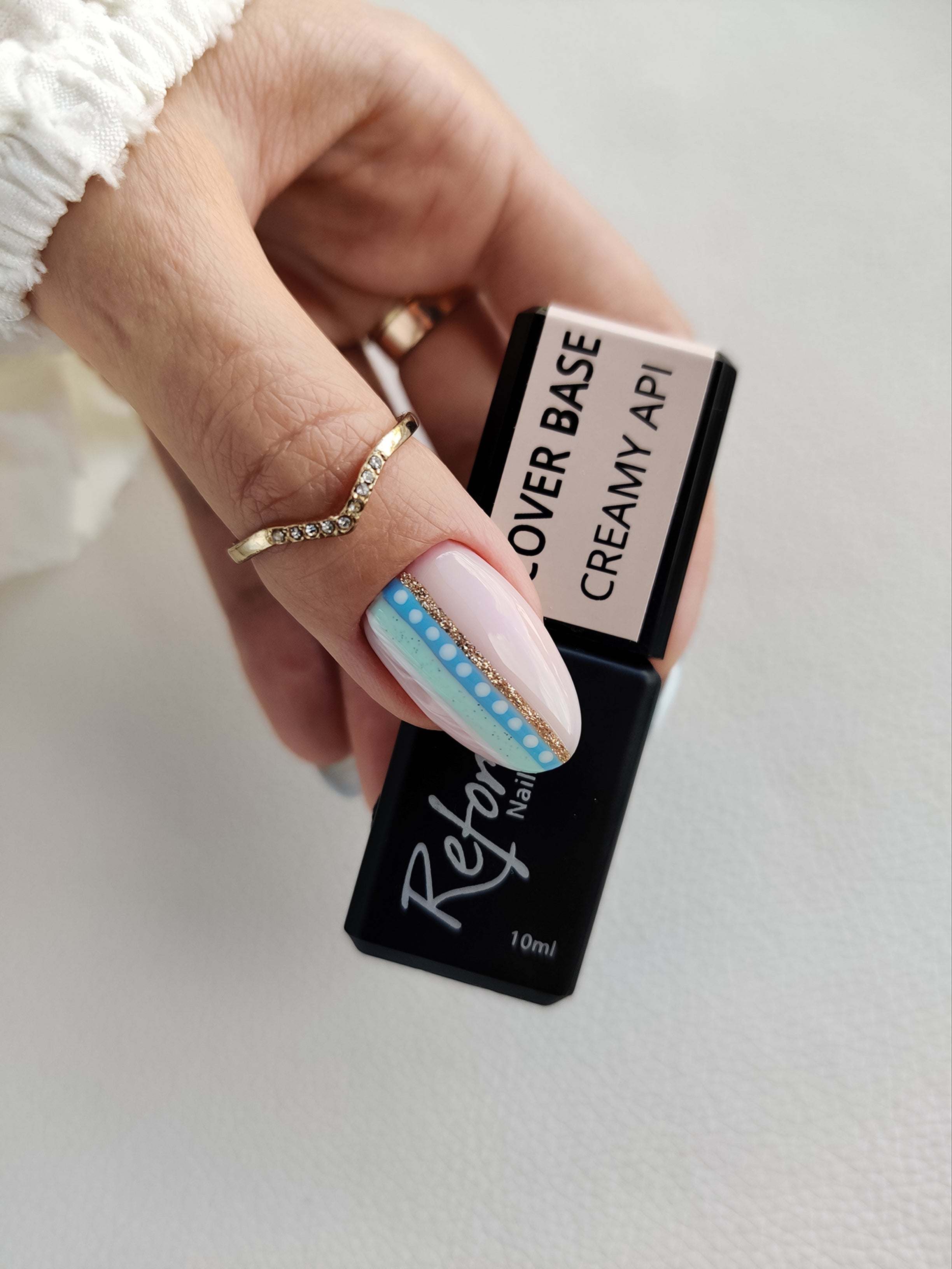 Cover Base Creamy API - Камуфлююча база, натуральна, персикова, рожева - 10 мл