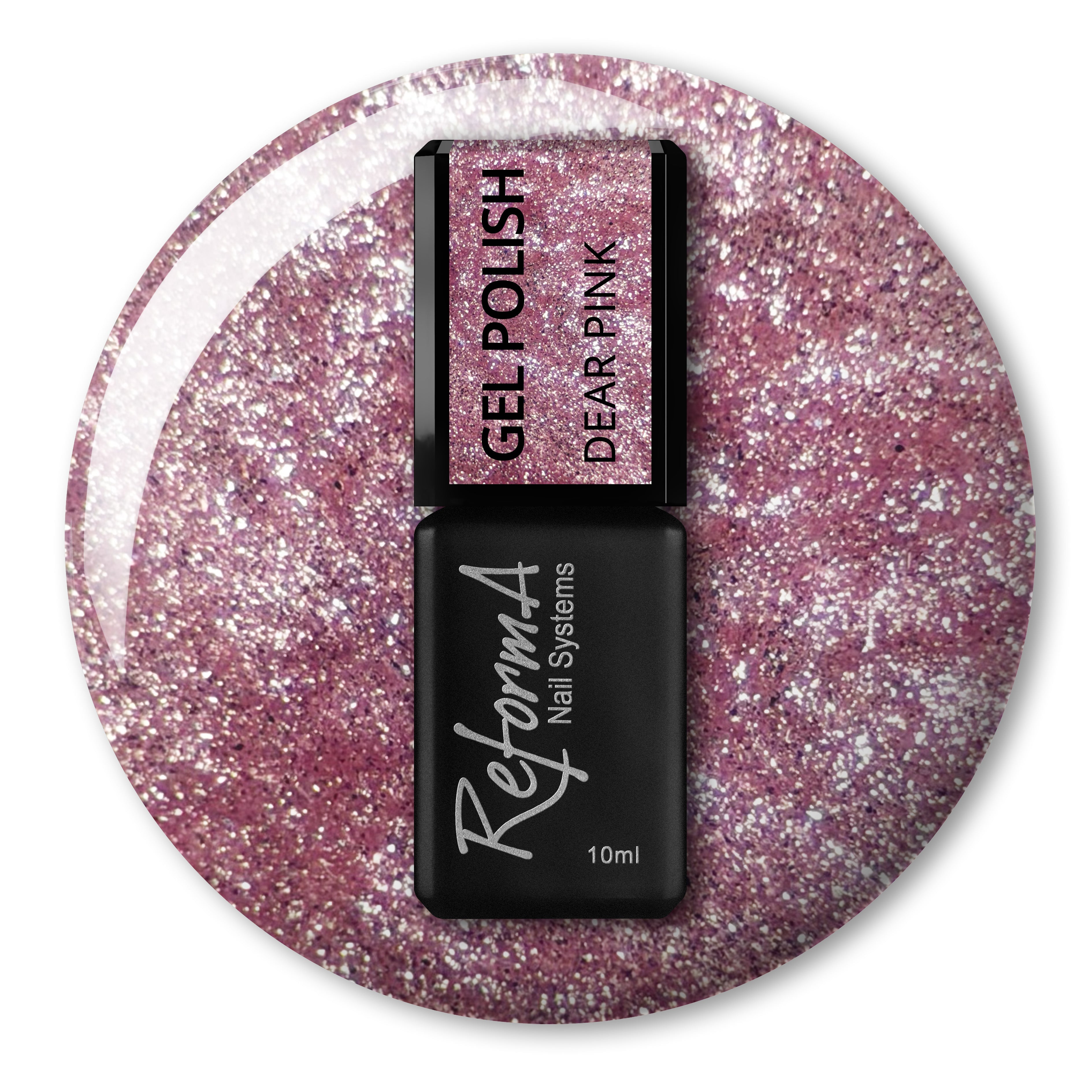 Гель-лак Cat Eye Dear Pink, 10 мл - напівпрозорий насичений рожевий, колекція WATER CAT EYE ReformA