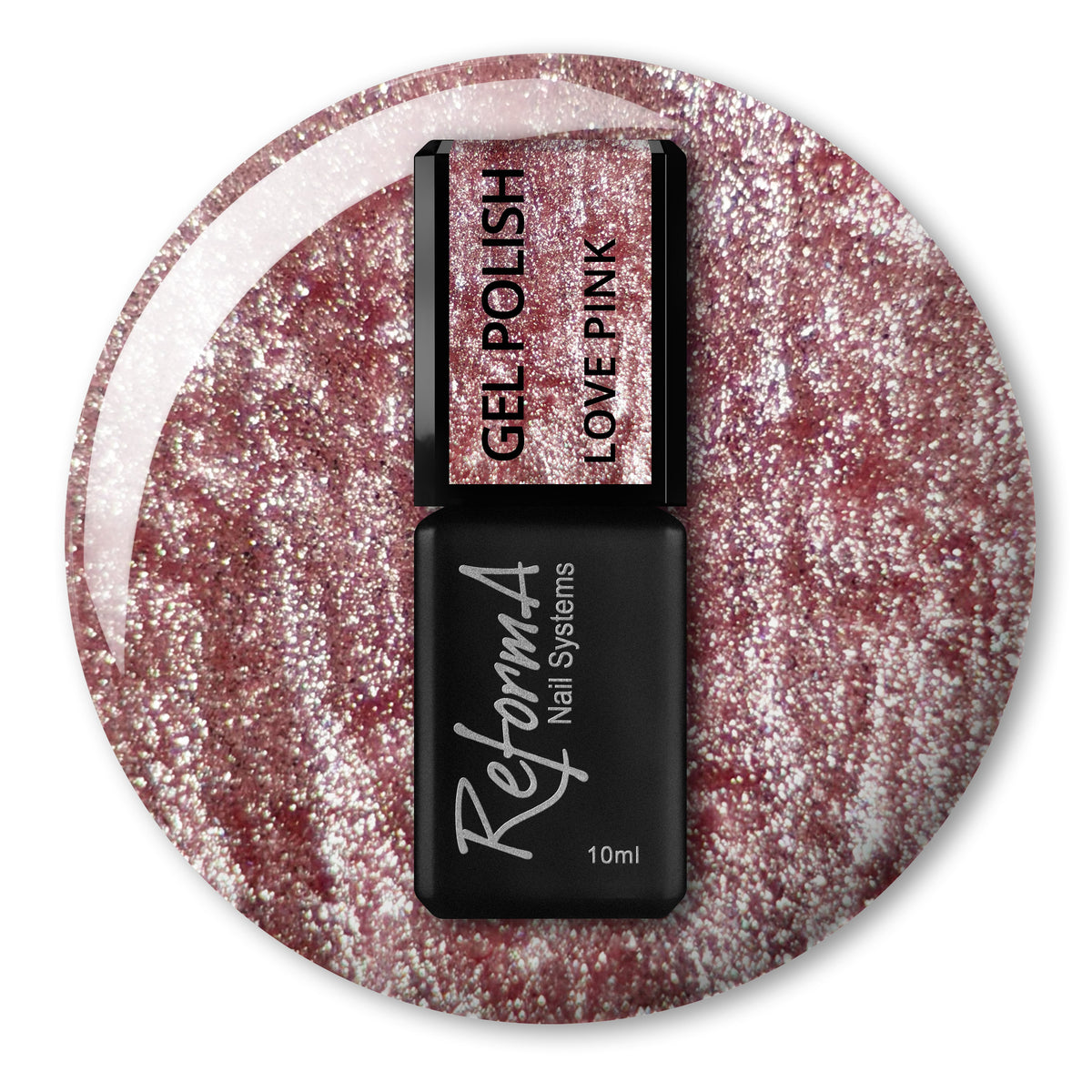 Гель-лак Cat Eye Love Pink, 10 мл - напівпрозорий рожево-бежевий, колекція WATER CAT EYE ReformA
