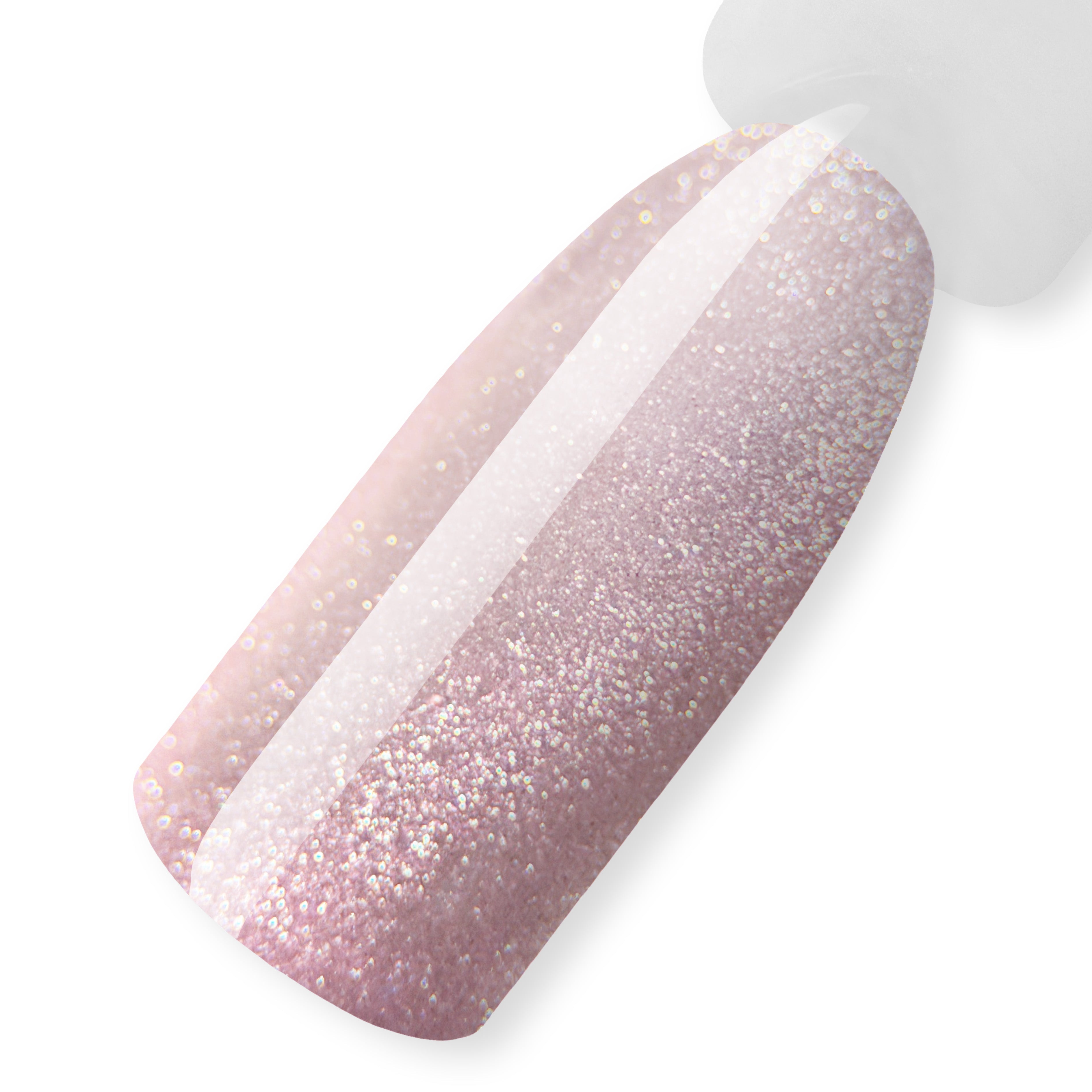 Гель-лак Cat Eye Dear Pink, 10 мл - свотч на типсі, колекція WATER CAT EYE ReformA