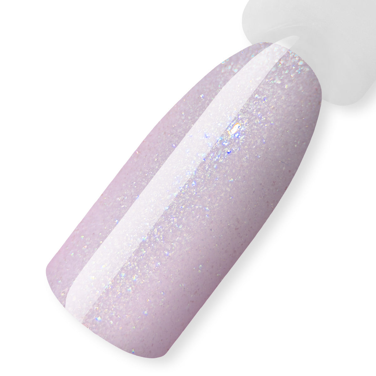 Гель-лак Glow, 10 мл - світлий бузковий, свотч на типсі, колекція CLEAN GIRL ReformA