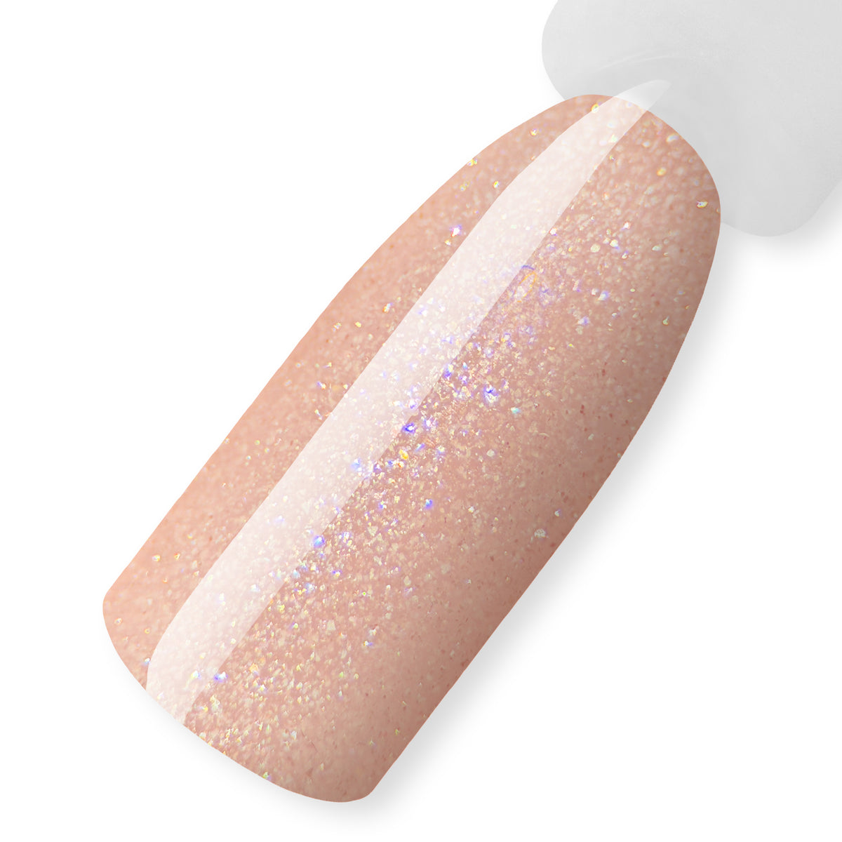 Гель-лак Spark, 10 мл - персиково-бежевий, свотч на типсі, колекція CLEAN GIRL ReformA